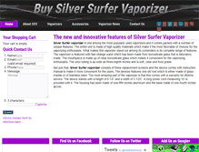 Tablet Screenshot of buysilversurfervaporizer.com